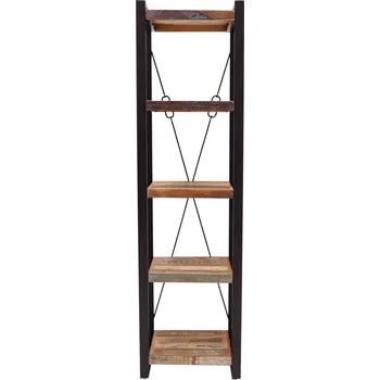 regál LAKŠMI Retro, recyklované mango dřevo, 60 × 200 × 35 cm