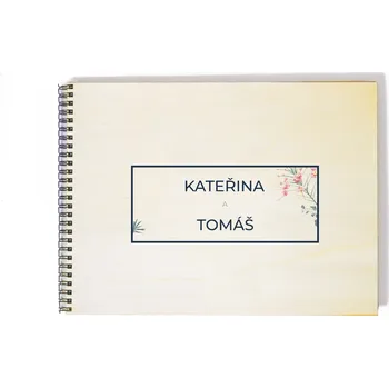 Fotoalbum Svatební fotoalbum minimalistické květiny