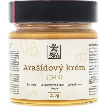 Bery Jones Arašídový krém jemný 250g