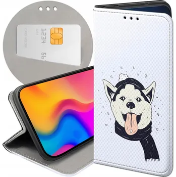 Pouzdro na mobilní telefon Flipové pouzdro Hello Case pro Samsung Galaxy A12 modré