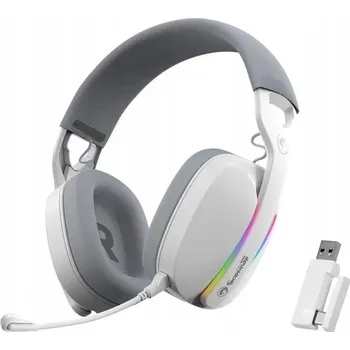 Sluchátka Sluchátka bezdrátová Marvo Pulz 70W BT 5.0 + 2,4 GHz, Tri-Mode Bílá