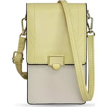 Peněženka Hurtel Elegantní pouzdro na tašku Ručně vyráběné pouzdro Vysoce kvalitní taška Peněženka na smartphone s popruhem přes rameno Zlatá (model 2)