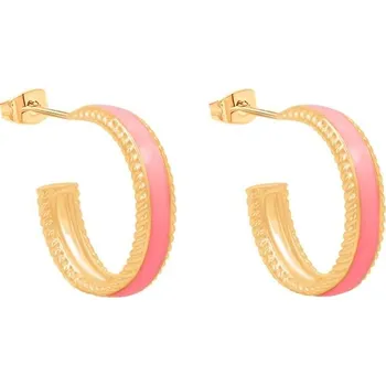 Náušnice Pozlacené náušnice Lilou Colors 205/13/KOL/NO3/KOR/PO zlatá GLD, vel. ONE SIZE