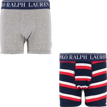 Boxerky Dětské boxerky Polo Ralph Lauren 2-pack 9P5016 šedá 90X, vel. 128-137