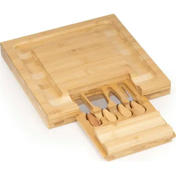 Kuchyňské prkénko Servírovací prkénko 33x33cm SPRINGOS KI0168 přírodní