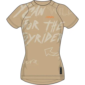 cyklistický dres Endura dámský dres s krátkým rukávem Singletrack Print Tee Sand - vel. M r.26