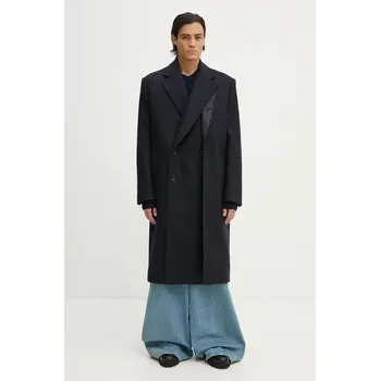 Dámský kabát Vlněný kabát Y/Project DOUBLE FRONT COAT 201CO006 námořnická modř 59X, vel. S