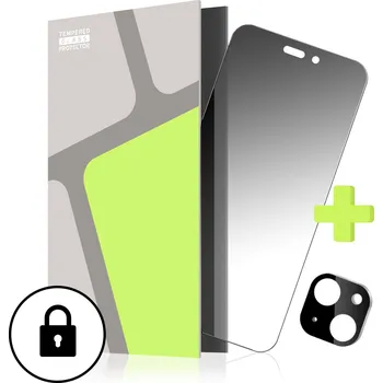 Tempered Glass Protector pro iPhone 15, PRIVACY GLASS + sklo na kameru