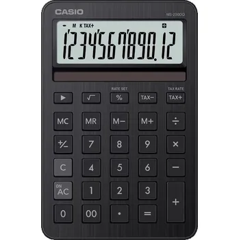 Kalkulačka Casio MS 200 DQ BK černá stol.kalkulačka