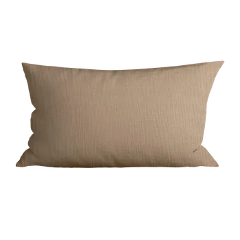 Povlak na polštářek Mušelínový povlak na polštář PURELY 40x80 cm, světle hnědý