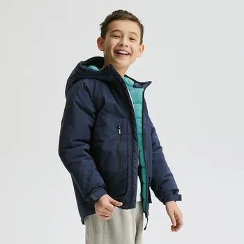 Chlapecká bunda Reserved - Zateplená bunda s&nbsp;kapucí - tmavomodrá - 772HF-59X - 772HF-59X-140