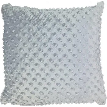 Povlečení 4sleep Povlak na polštář 40 × 40 na zip Minky světle šedý