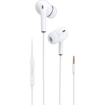 Pouzdro na mobilní telefon Dudao Sluchátka do uší Headset s dálkovým ovládáním a mikrofonem Lightning bílá (X14L bílá)