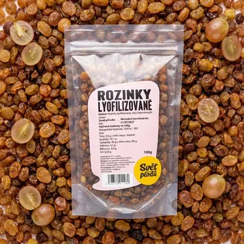 Sušené ovoce Rozinky lyofilizované váha 100g