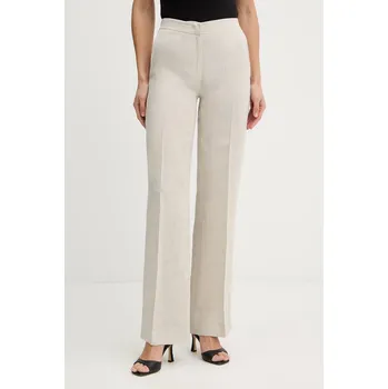 Dámské kalhoty Kalhoty s příměsí lnu Twinset 261TT2521 béžová 01X, vel. 36