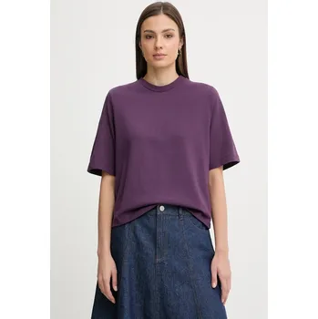 Pánské oblečení Bavlněné tričko United Colors of Benetton 3BL0E17G5 fialová 49A, vel. XL