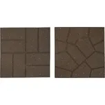 MULTY HOME dlaždice Brickface 40 × 40 cm, oboustranná, hnědá, gumová