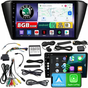 Autorádio Autorádio NCS ZQ9 Škoda Fabia III 2014-2021 Android Navigace 8GB LTE