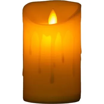 Svíčka Emocio LED čajová svíčka tančící plamen, 75 × 125 mm, žlutá