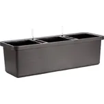 Truhlík BERBERIS TRIO samozavlažovací + knoty 120x39x35cm, ant.