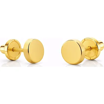 Náušnice Brilio Minimalistické náušnice ze žlutého zlata 14/191.001/17 + 2 měsíce na vrácení zboží