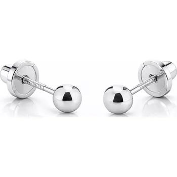 Náušnice Brilio Drobné náušnice pecky z bílého zlata 14/802.031/17 + 2 měsíce na vrácení zboží