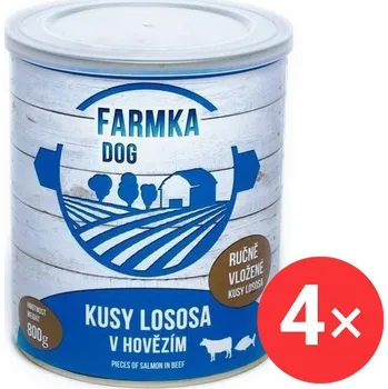 Sokol Falco FARMKA DOG s lososem 4 × 800 g