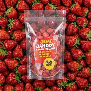 Sušené ovoce Jahody lyofilizované celé váha 100g