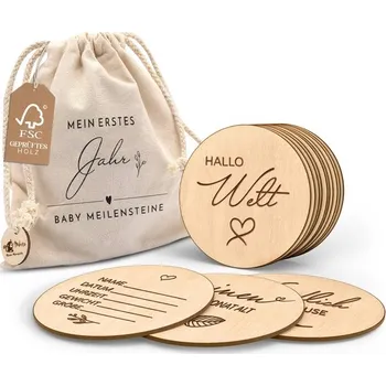 Party dekorace Dekorace Mikito dřevěná kolečka