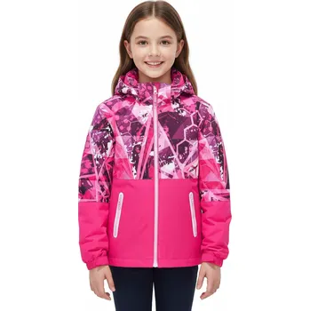 DÍVČÍ ŠUSŤÁKOVÁ BUNDA S FLEECEM NOVINKA Barva: Růžová, Velikost: 152