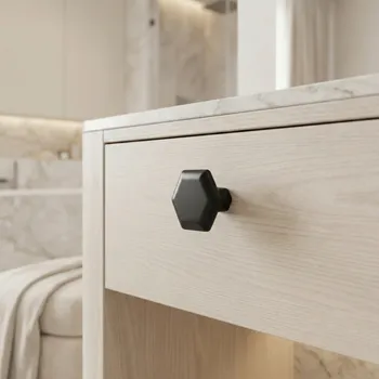 Nábytkové kování Giusti Knopka RUNA / Černá matná