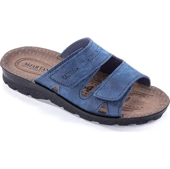 Pánské pantofle Pánské páskové pantofle modré vel. 46