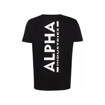 Pánské tričko Alpha Industries T-Shirt AI.128507-03-XXL Černá Regular Fit 3XL