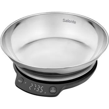 Domácí spotřebič Salente Kuchyňská váha RIMARE černá/nerez