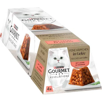 Výhodné balení: 8ks-8x57g Gourmet Revelations Fine Cuts losos vlhké krmivo pro kočky