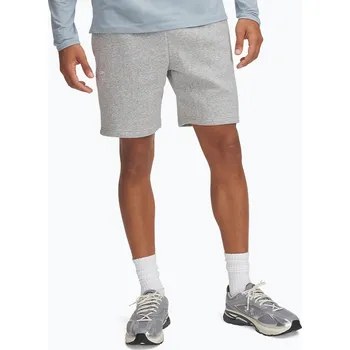 Pánské kraťasy Pánské šortky Under Armour Icon Fleece mod gray light heather/white