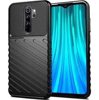 Pouzdro na mobilní telefon Pouzdro Thunder Flexibilní odolné tvrzené pouzdro TPU pro Xiaomi Redmi 9 černé