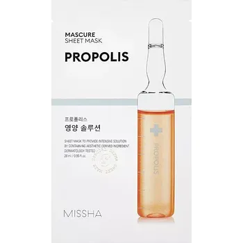 Pleťová kosmetika Vyživující plátýnková maska s Propolisem - Missha Mascure sheet mask Propolis