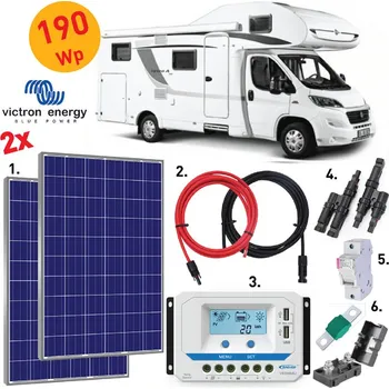 solární set 180Wp sestava KARAVAN - 2x panely Victron Energy