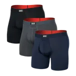 Set pánských boxerek Saxx Multi-Sport Mesh Boxer Brief Fly 3Pk Turbulence/Navy/Black Xl