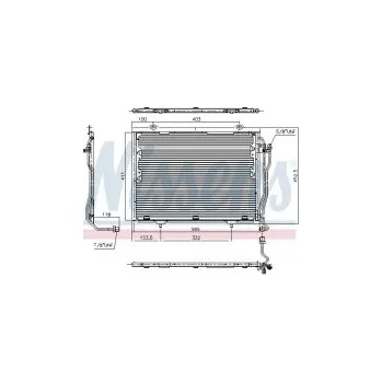 Chladič motoru Chladič klimatizace NISSENS 94376
