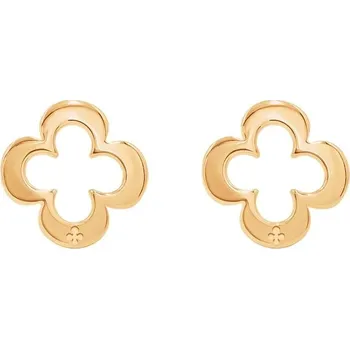 Náušnice Prolamované jetelové náušnice Lilou K/AZUR/4 zlatá GLD, vel. ONE SIZE