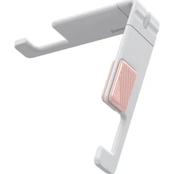 Baseus Let''s go - přenosný mini stojan a držák na mobilní telefon a tabletu bílý (SUPM-24)