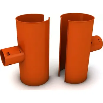 kanalizace Drenážní sedlová odbočka redukovaná T-kus 90° 100/50 (DXSO11/05)