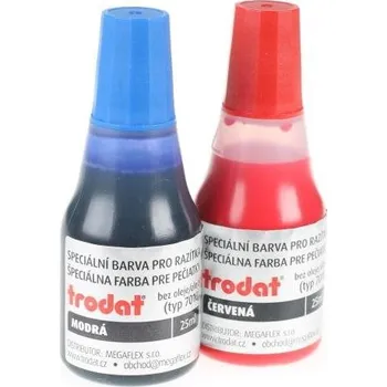 Razítko TRODAT razítková barva 7010 modrá + červená - 2 ks