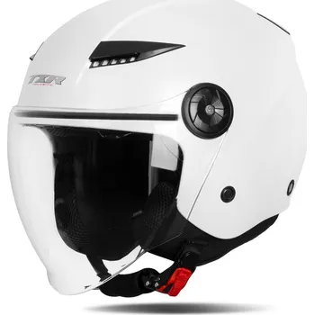 Helma na motorku TXR Jet perleťově bílá vel. M