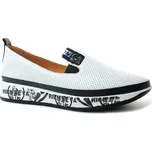 KLOP 061-4044 white, dámské mokasíny vel.41 (Dámské kožené mokasíny Klop 061-4044 v bílé barvě)