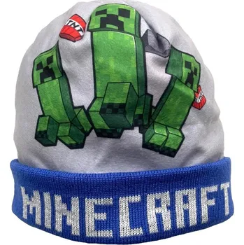 Čepice Minecraft 60809 - zimní čepice šedá, vel. 54