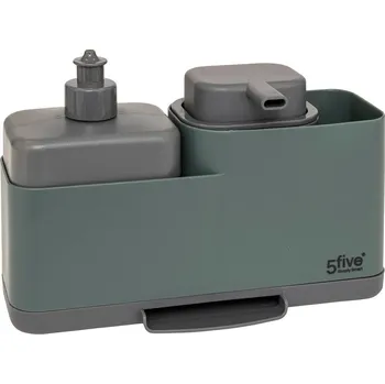 Dávkovač mýdla 5five Simply Smart Dávkovač na mycí prostředek, tekuté mýdlo a s držákem na houbičku NEO
