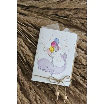 Chupeto Přání s veselou velrybou